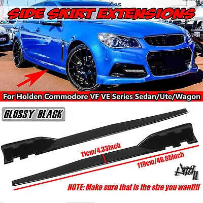 $43.21 • Buy 119cm Car Side Skirt Panel Splitter For Holden Commodore VE VF Wagon/Sedan/Ute