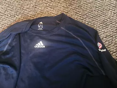 Adidas Logo  Olympic Sponsor Usa Volleyball Xl New Shirt Navy Blue • $12.99