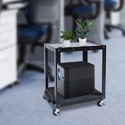 AV Cart Media Cart With Power Strip Monitor Projector Holder Shelves For Office • $85.50