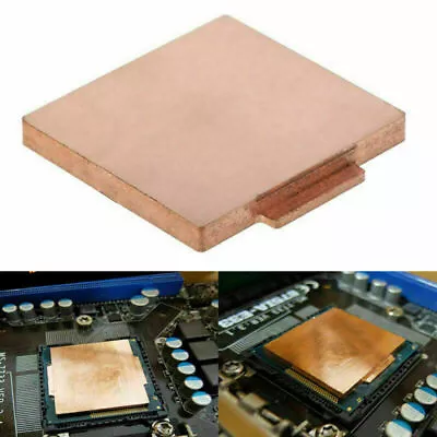 IHS CPU Pure Copper Cover Replace For LGA 115X I5 I7 3770K 4790K 4770K 6700K BUS • $15.12