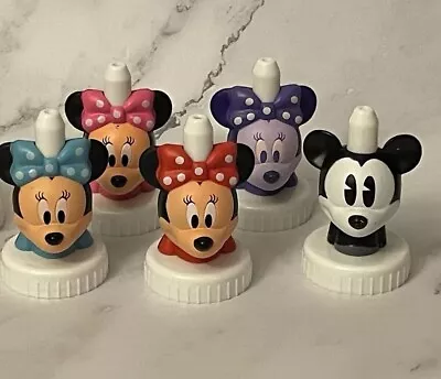 Good2Grow Disney Mickey & Minnie Mouse Juice Bottle Toppers Lot Of 5 • $20