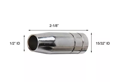 $7.99 • Buy Push ON Nozzle Fit Chicago Electric Mig Gun Gas MIG Gun Parts Mig Welder 15AK