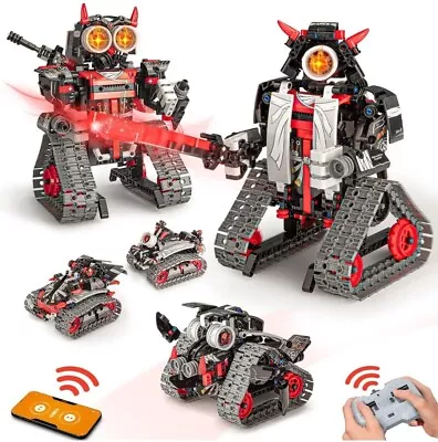 5 In 1 STEM Robot Building Kit APP & Remote Control Samurai/Ninja Go Blocks ... • $69.95