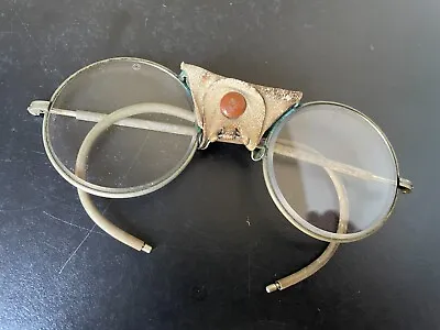 Vintage Motorcycle Glasses Round Antique Goggles Moto Retro Eyeglasses Steampunk • $57.99