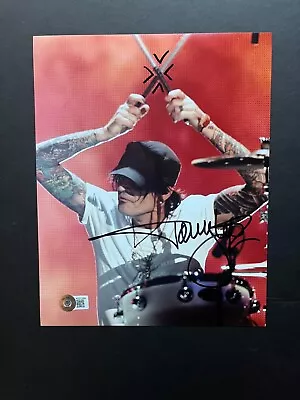 Tommy Lee Rare! Autographed Signed Motley Crue Drums 8x10 Photo Beckett BAS Coa • $150