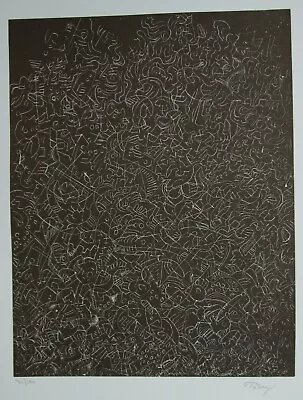 Mark Tobey Etching Psaltery Pencil Signed Numbered 90/150 Print Image 14x11 Inch • $1500