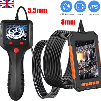 £40.84 • Buy Industrial Endoscope Camera 2.4''/4.3  IPS Screen 1080P Borescope Inspection Cam