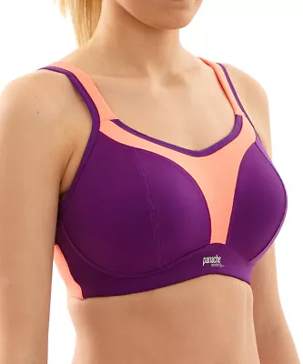 Panache Sports Bra 7341 A/B Non Wired Moulded Cups Racerback Reduces Bounce  • £22