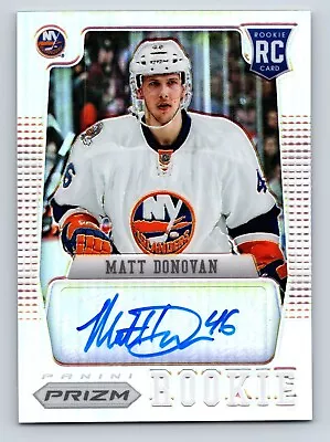 2012-13 Panini Rookie Anthology Prizm Auto Matt Donovan #86 Rookie Auto RC • $5