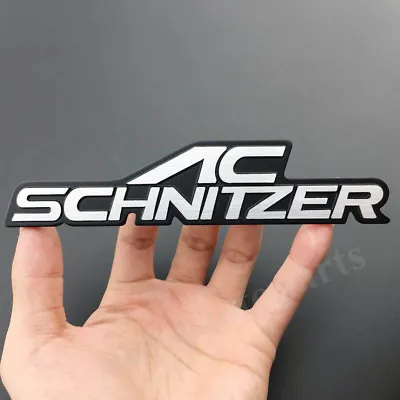 Metal AC Schnitzer  Emblem Car Badge Decal Sticker Auto Trunk Rear Tailgate • £7