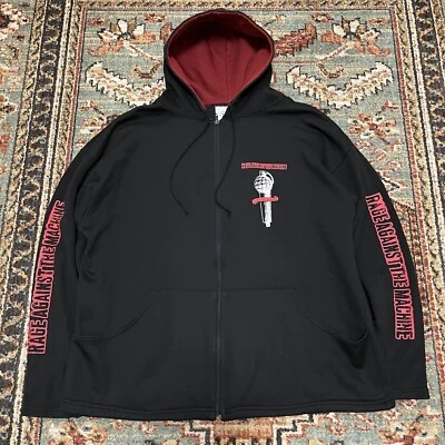 $185 • Buy Vintage Rage Against The Machine XL Euro Hoodie Sweatshirt Bulls On Parade 90s