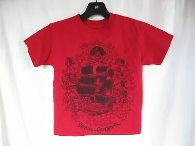 Official Disney Pirates Of The Caribbean Red Tee Shirt XS • $9