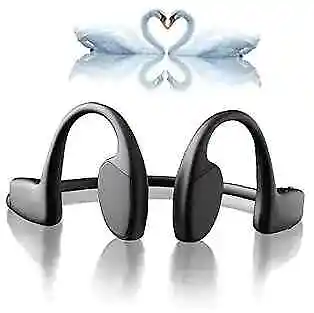  Bone Conduction Headphones With Mic Open Ear HeadphonesMp3 Player 32G Black • $27.70