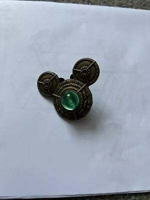 Disney Mickey Mouse Icon Steampunk With Green Jewel Stone • $12.45