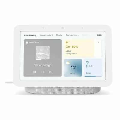 $99 • Buy Google Nest Hub 2nd Gen Chalk Smart Speaker Quad-core 802.11 Ac Wi-Fi BT 5.0