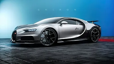 Bugatti Chiron VSLHYPE Front High-Quality 22inx17in Art Poster • $64.95