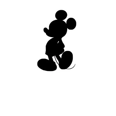 Mickey Mouse Silhouette Decal Sticker For Macbook Laptop Car Window Wall Decor • $8.75