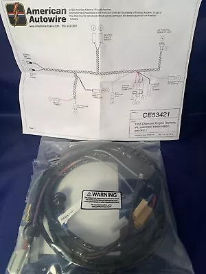 1955 Chevrolet 55 Chevy Engine Wiring Harness V8 HEI Automatic USA Made • $99