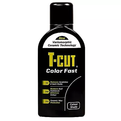 T-Cut 3 In 1 Color Fast Paintwork Restorer Car Polish Black 500 Ml • £10.99