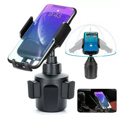 Universal 360° Car Truck Mount Cup Phone GPS Holder Stand Cradle Adjustable US • $9.49