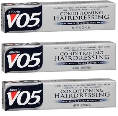 VO5 Conditioning Hair Dressing Grey Tube  1.5 Oz Each *  3 Pack* • $20.99