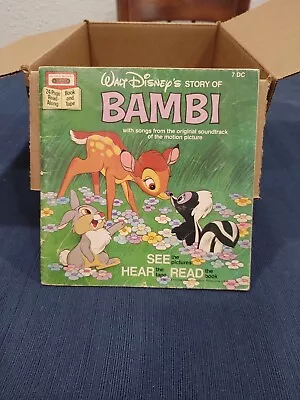 1977 Walt Disney Story Of Bambi Read Along Book Missing Cassette Tape • $7