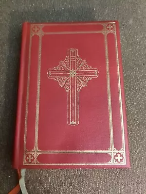 1961 MY CATHOLIC COMPANION Prayer Book Simple Missal - Leather Gilt Edge.  Lib • $25