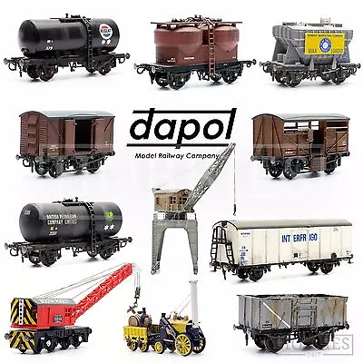 Dapol Plastic Model Kits Tanker Wagon Van Crane OO HO Gauge Scale Railway Track • £11.19