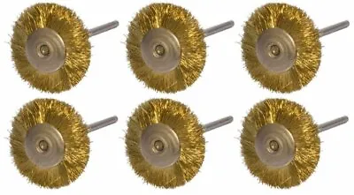 3/4  Straight Brass Wire Bristle Brush Jewelry Metal Polishing Finishing Set • $11.49