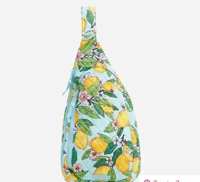 Nwt Vera Bradley Essential Sling Backpack Lemon Grove New Retired • $50