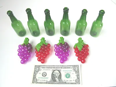 Wine Bottles & Grapes Christmas Light Covers Plastic Molded Patio Party Vtg C2 • $14.25