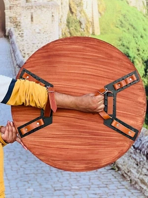 £90.46 • Buy Wooden Nordic Engraved Medieval Viking Shield | Viking Valhalla Shield L Battle