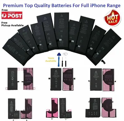 For IPhone 4 5 6 7 8 SE X 11 12 13 14 Battery OEM Replacement Battery For Apple • $35