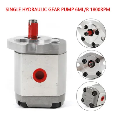 Mini Hydraulic Gear Pump High Pressure Gear Pump 21MPa 3200rpm Flat Key Shaft US • $46.55
