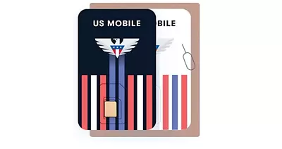 Prepaid SIM Card (US Mobile) Custom Plans From $4/Mo- $10/Mo Unlimited Plans-New • $1.45