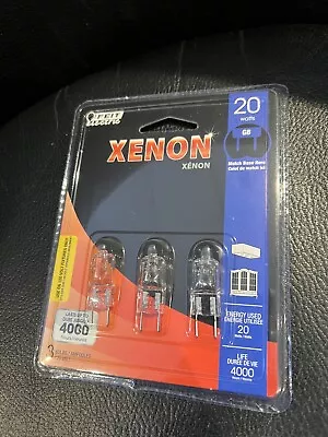 3 Pack Light Bulbs BPXN20 G8 3 Xenon 20 Watt 120 Volt G8 Base  • $12