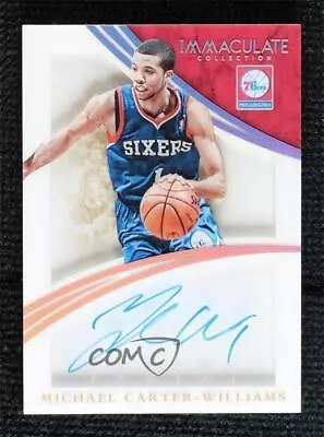 2014 Immaculate Shadowbox Signatures Platinum 1/1 Michael Carter-Williams Auto • $22.50