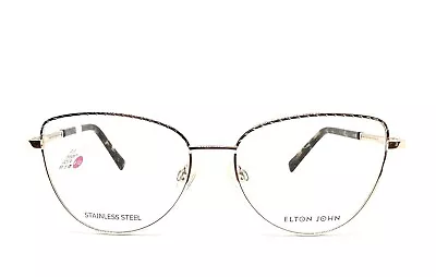 1 Unit New Elton John Pupil Gold Eyeglass Frames 53-15-140 #722 • $102