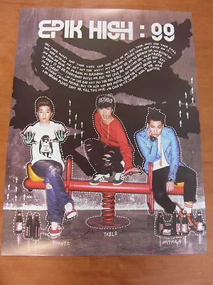 EPIK HIGH TABLO - 99 (7th Album) [OFFICIAL] POSTER *NEW* K-POP  • $4.99