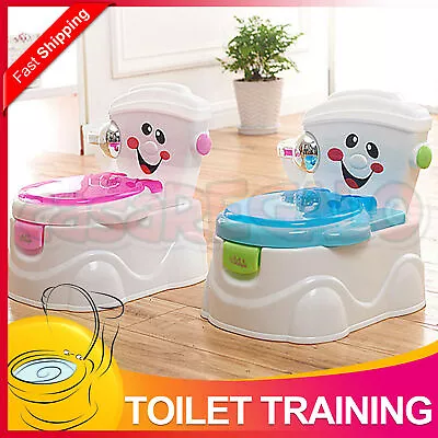 Training Potty Trainer Safety Kids Baby Toddler Toilet Cute Cartoon Seat Chair • $18.85