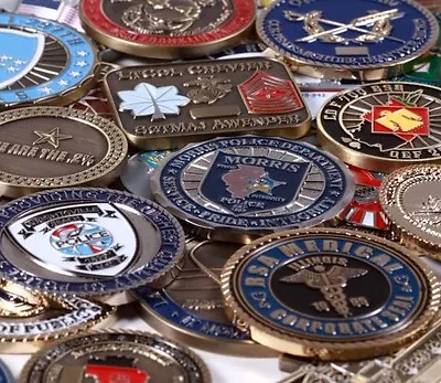30 Coin Challenge Coin Grab Bag Corp Police Government Personal Random • $2.99