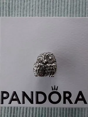 Pandora Moments Silver Charm Of Mother And Baby Owl • £12