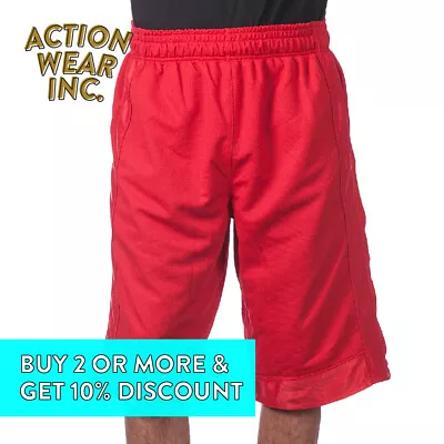 Vision Mens Mesh Shorts Heavyweight Casual Basketball Shorts Active • $20.95