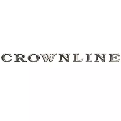 Crownline Boat Raised Decal 60824 | 24 X 1 3/4 Inch Silver Mirror • $103.82