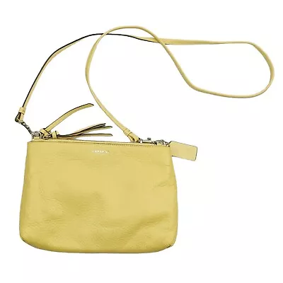 Coach New York Yellow Zip 3 Compartment Crossbody Bag Classic • $95.89