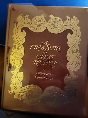 Vincent Price Cook Book A Treasury Of Great Recipes 1965 1ST ED HC BOOK Fine • $54.99