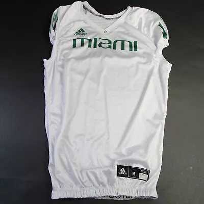 Miami Hurricanes Adidas Practice Jersey - Football Men's White New • $16.24