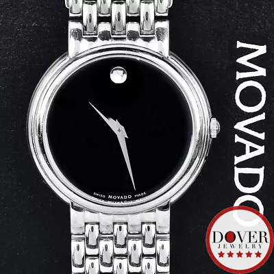 Movado Museum Stainless Steel 84 G1 1881 37mm Men's Quartz Watch NR • $94