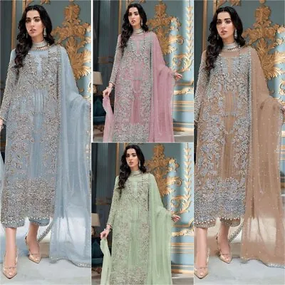 Dress Bollywood Designer Salwar Kameez Wear Pakistani Indian Wedding Party Suit • £41.84