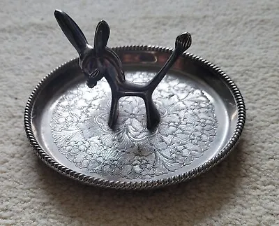 £8.99 • Buy Seba Silver Plated Donkey Coin/Trinket/Jewellery Tray Made In England